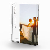 Pas getrouwd Monogram minimalistisch Moderne Foto (Rechts)