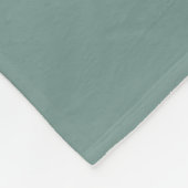 Pas getrouwd Monogram Sage Green Fleece Blanket Deken (Hoek)