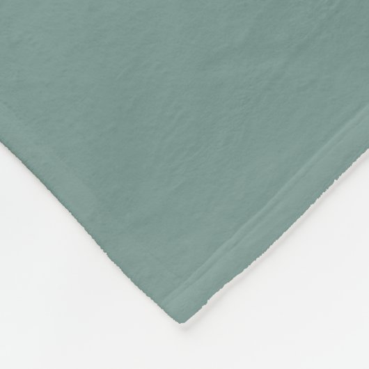 Pas getrouwd Monogram Sage Green Fleece Blanket Deken (Hoek)