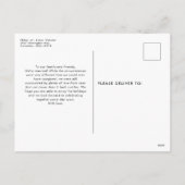 Pas getrouwd Mr en Mrs vakantiefoto briefkaart (Achterkant)