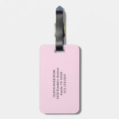 Pas getrouwd Mrs. met script en foto voor Honeymoo Bagagelabel (Achterkant verticaal)