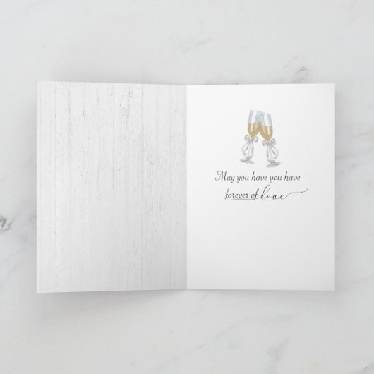 Pas getrouwd namen op berk scroll met ivy kaart (Binnen)