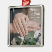 Pas getrouwd Ornament - Eerste kerst van het paar! (Links)