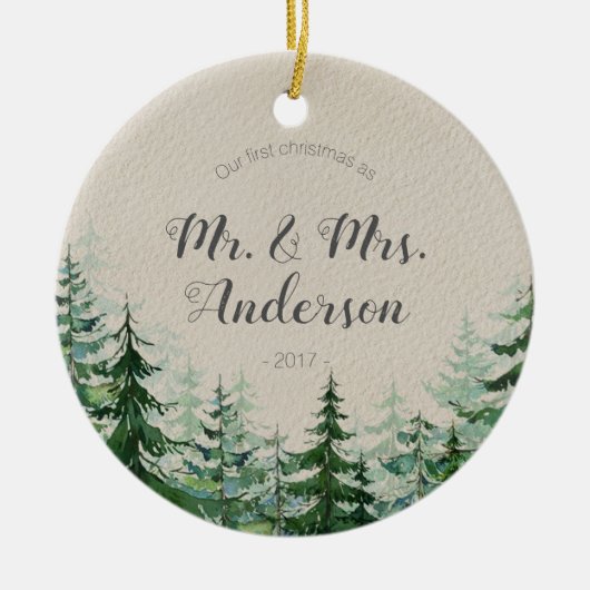 Pas getrouwd Ornament Ons eerste kerstfeest.. (Voorkant)