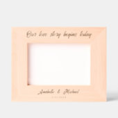 Pas getrouwd Quote Aangepaste foto Gegraveerde Lijstjes (Voorkant)