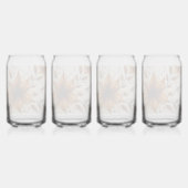 Pas getrouwd roosteren bril – gepersonaliseerde br blikvorm glas (Achterkant)