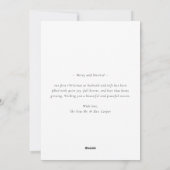Pas getrouwd Script Getrouwd met kleine kerstfoto Feestdagenkaart (Achterkant)