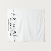 Pas Getrouwd Script Stof Auto Banner Huwelijk Bord Wandkleed (Voorkant (horizontaal))