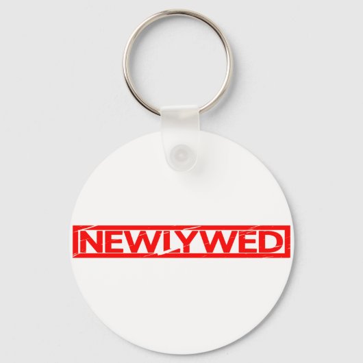 Pas getrouwd Stamp Sleutelhanger (Voorkant)