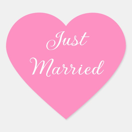 Pas Getrouwd Stickers (Voorkant)