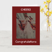 PAS GETROUWD TOAST OP HUN SPECIALE TROUWDAG KAART (Gele Bloem)