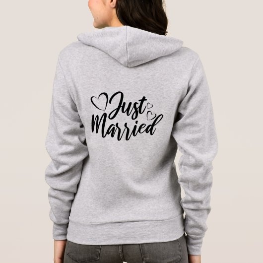 Pas Getrouwd-trui Hoodie (Achterkant)