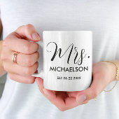 Pas getrouwd Typografie Script Koffiemok