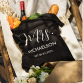 Pas getrouwd Typografie Script Tote Bag