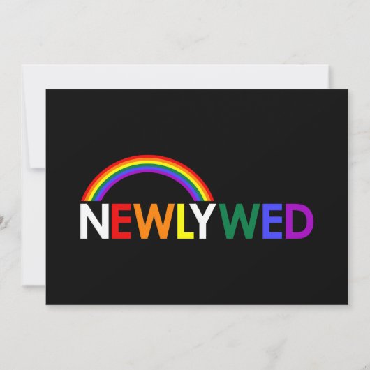 Pas getrouwd Uitnodiging (Voorkant)