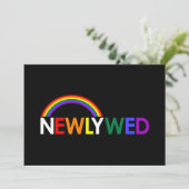 Pas getrouwd Uitnodiging (Staand voorkant)