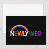 Pas getrouwd Uitnodiging (Voorkant / Achterkant)