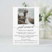 Pas Getrouwd Uitnodiging Eloped Aankondiging (Staand voorkant)