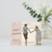 Pas getrouwd Vakantie nieuwe jaren Foto Briefkaart (Staand voorkant)