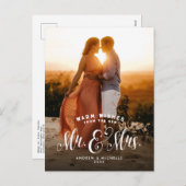 Pas getrouwd vakantiefoto briefkaart (Voorkant / Achterkant)