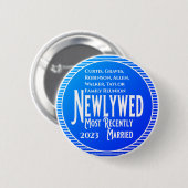 Pas getrouwd van de Family Reunion Award - Onlangs Ronde Button 5,7 Cm (Voorkant /achterkant)