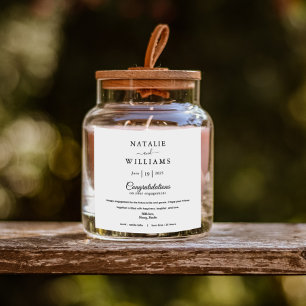 Pas getrouwd Verloving Kaarsen Gefeliciteerd Stick Vierkante Sticker