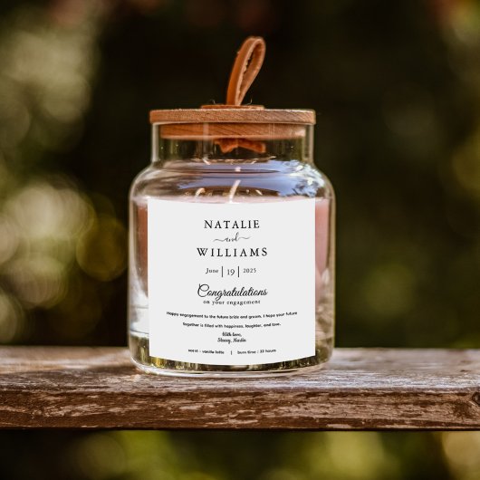 Pas getrouwd Verloving Kaarsen Gefeliciteerd Stick Vierkante Sticker