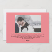 Pas getrouwd voor corresponderende kerstrode-scrip feestdagenkaart (Achterkant)