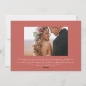 Pas getrouwd voor gehuwde kerstkalligrafie feestdagenkaart (Achterkant)