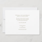 Pas getrouwd voor huwelijksreis en prettige feestd (Achterkant)