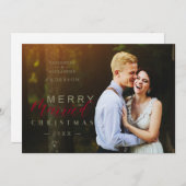 Pas getrouwd voor huwelijksreis en prettige feestd (Voorkant / Achterkant)