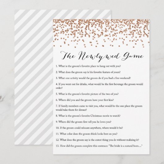 Pas getrouwd Vrijgezellenfeest Game 5x7 Kaart (Voorkant / Achterkant)