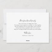 Pas getrouwd Vrolijk & Getrouwd Kerst 5 Foto Feestdagenkaart (Achterkant)