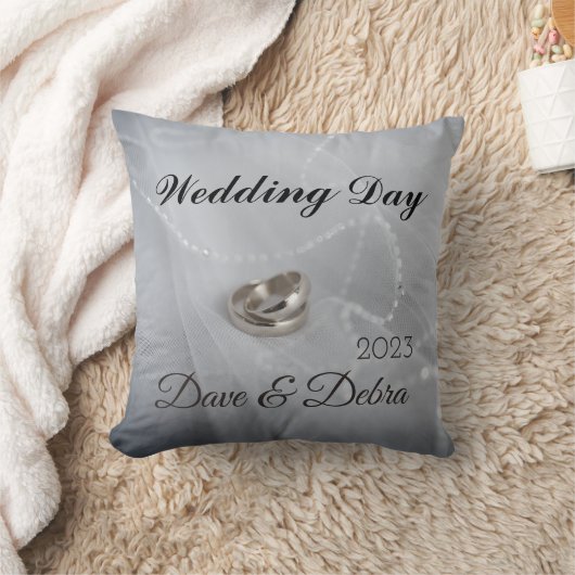 Pas getrouwd Weddendag Sierkussen (Deken)