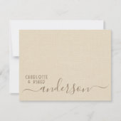 Pas getrouwd Weddenschap paar Monogram briefkaart (Voorkant)