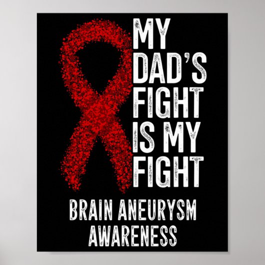 Pa's gevecht is mijn gevecht tegen hersenaneurysma poster (Voorkant)