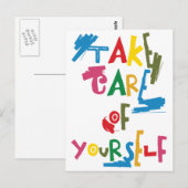 Pas goed op jezelf briefkaart (Voorkant / Achterkant)