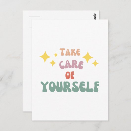 Pas goed op jezelf briefkaart (Voorkant / Achterkant)