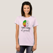 Pas goed op jezelf t-shirt (Voorkant volledig)