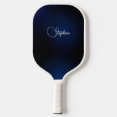Pas Golden Marble Background Zebra Texture aan Pickleball Paddle (Achterkant)