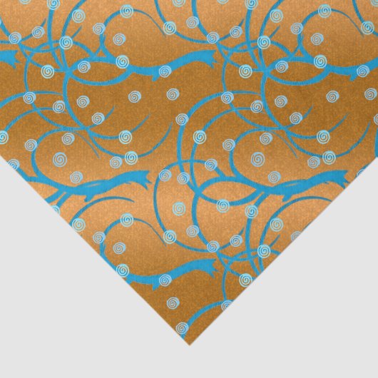 Pas Gouden Jasmijn Flapper Stijl aan Tissuepapier (Detail)