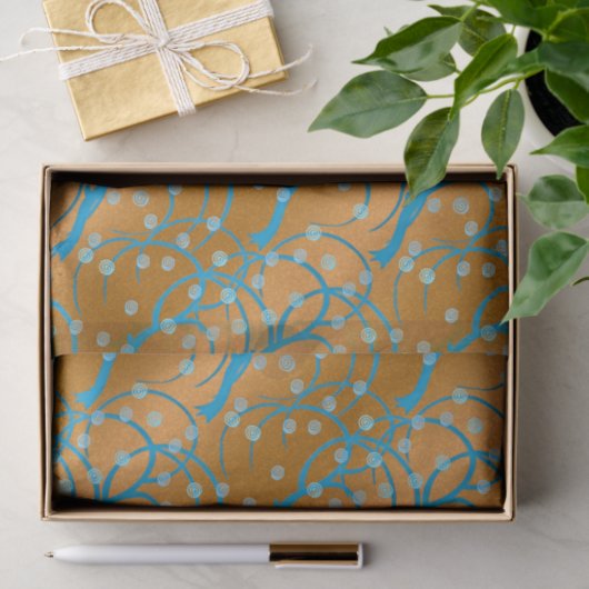 Pas Gouden Jasmijn Flapper Stijl aan Tissuepapier (Geschenk)