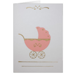 Pas gouden roze baby stroller aan