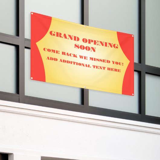 Pas Grote Openen van de Aanpassing snel weer opene Spandoek (Buitenkant Gebouw)