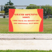 Pas Grote Openen van de Aanpassing snel weer opene Spandoek (Insitu)
