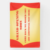 Pas Grote Openen van de Aanpassing snel weer opene Spandoek (Verticaal)