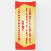 Pas Grote Openen van de Aanpassing snel weer opene Spandoek (Verticaal)