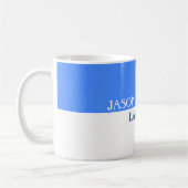 Pas half-zwart half-wit aan koffiemok (Links)