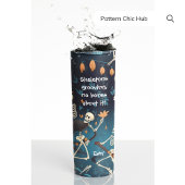 Pas Halloween Gift Skelet Dance Grappige Tekst aan Thermosbeker