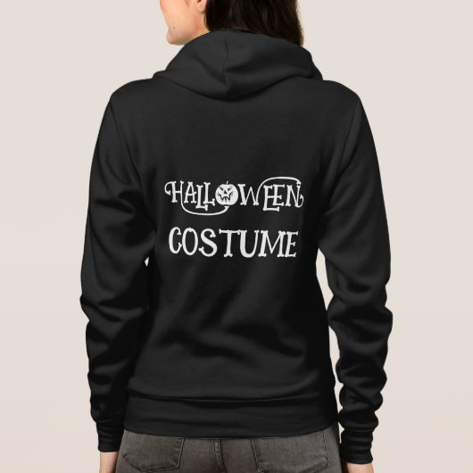 Pas HALLOWEEN KOSTUUM voor Vrouwen Grappige Gag Hoodie (Achterkant)